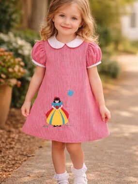 Vintage Mulberry St. Girls Snow White Red Gingham Dress 6 Heirloom Cottagecore